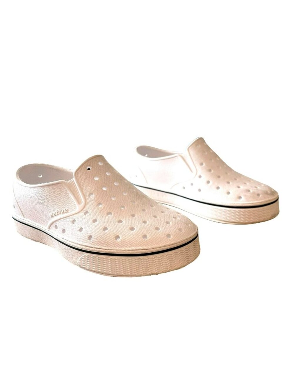 Native Kids Miles White Bloom Slip On Sneaker Shoe Sz C12 NEW